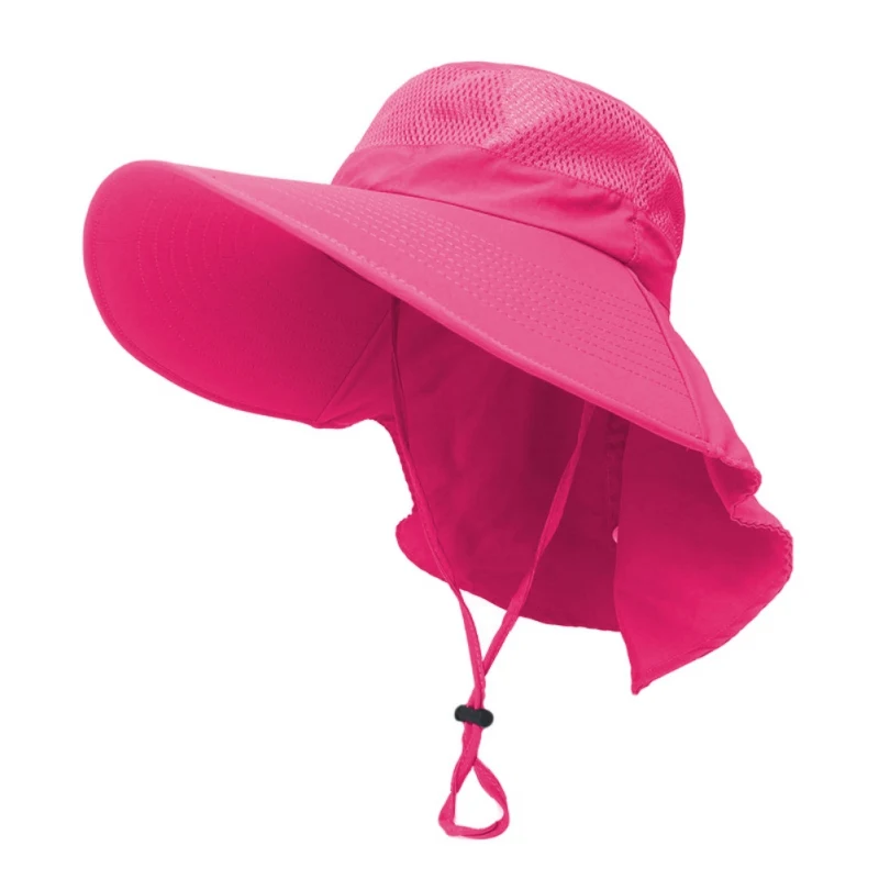 MR Outdoor Sun Protection Caps Breathable Hunting Fishing Hat Fishing Cap Wide Brim Hat With Neck Flap Women Men's Sportswear - Цвет: MR