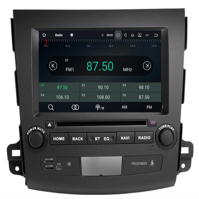 Android 9,0 8 ядерный для Mitsubishi Outlander XL 2005- Автомобильный мультимедийный видео плеер gps Навигация dvd радио камера