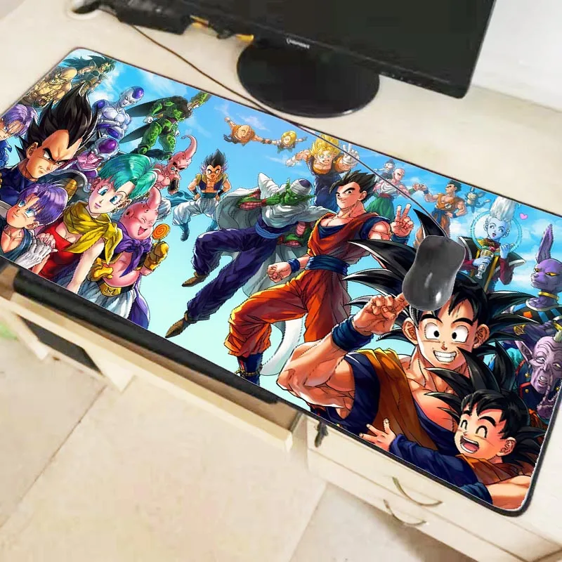 Mairuige Dragon Ball аниме большой игровой коврик для мыши замок край коврик для мыши для ноутбука компьютер клавиатура коврик стол коврик для Dota 2 CSGO