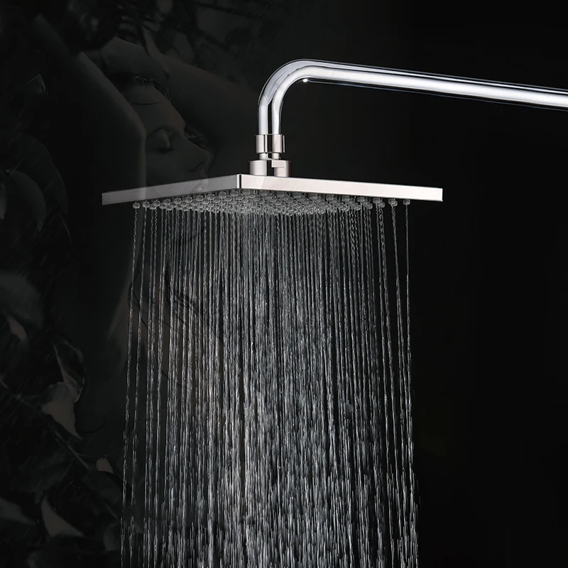 8 дюймов ABS квадратная насадка для душа распылитель верхняя с грубой отделкой