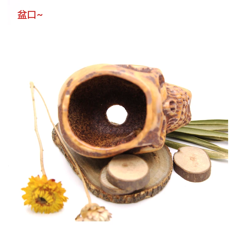 Холодный горшок в виде черепа силиконовая форма 3d череп формы для ваз кашпо из