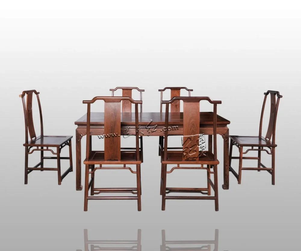 Длинная женская мебель из розового дерева 1 доска и 6 ячеек китайский