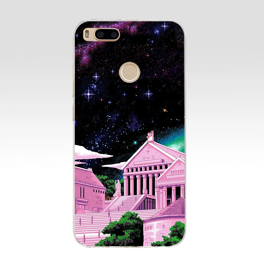 129SD эстетика vaporwave Мягкий Силиконовый ТПУ чехол для телефона для xiaomi redmi 4A 4X note 4 4x mi A1 A2 lite - Цвет: 13