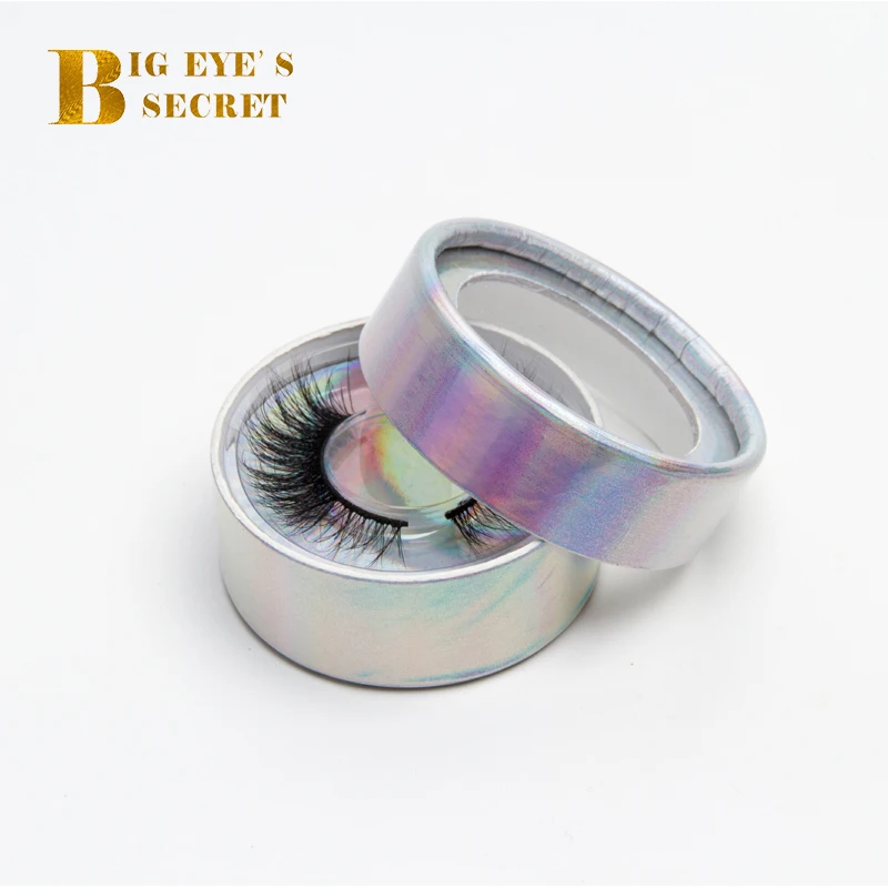 Big eye's secret 5 шт./лот розовое золото блеск круглые накладные ресницы упаковочные коробки 3d накладные ресницы из норки пустой чехол