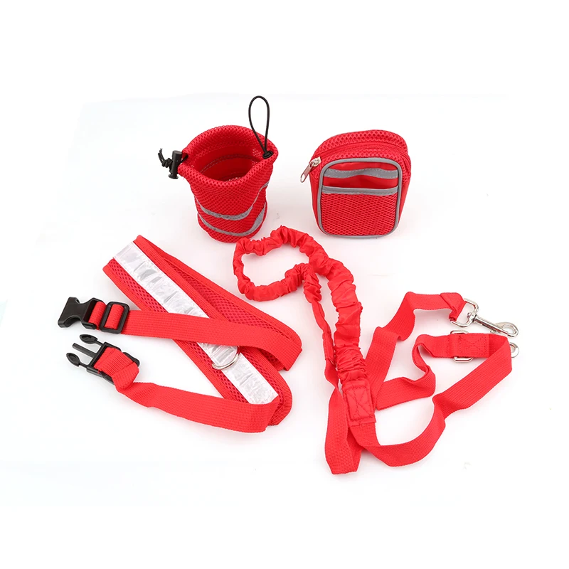 

Free Dog Leash Collar Pet Elastic Belt Running Dog Leash Set Hands Pet accessories Puppy Dog Harness Leash For Animals