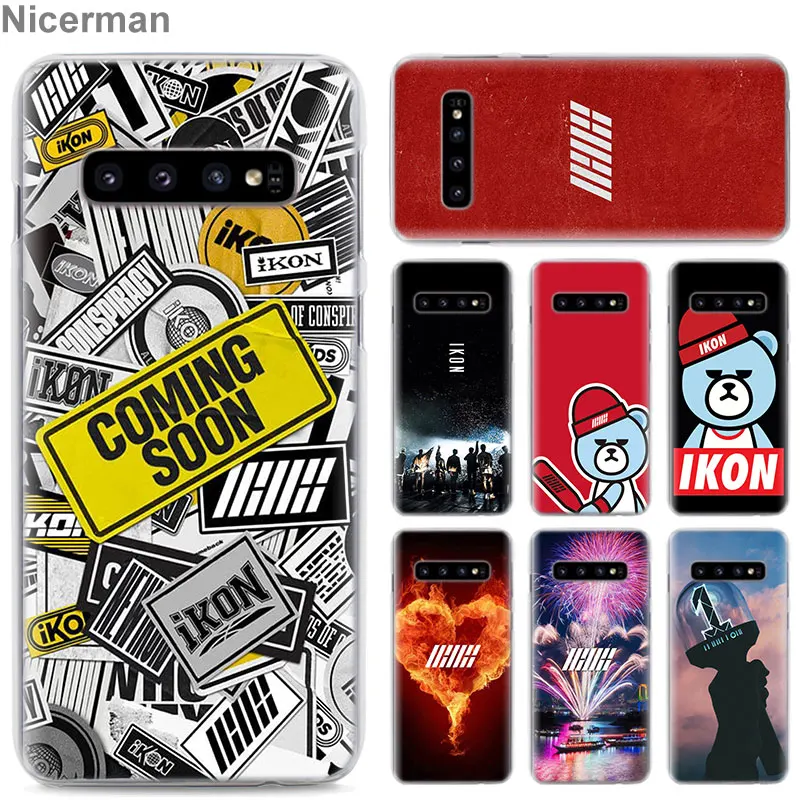 Ikon KPOP мальчик группа телефонные чехлы для samsung Galaxy S10e S10 плюс S8 S9 плюс S6 S7 край A40 A50 A70 M20 чехол Coque