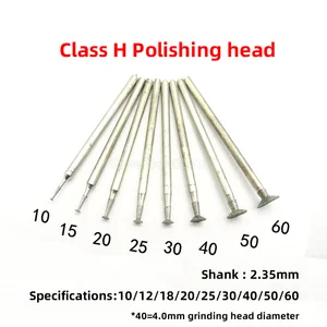 1 шт., алмазная шлифовальная головка с тонким хвостовиком 2,35 мм, Гравировальный инструмент для гравировки нефрита