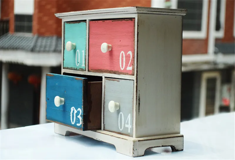 Multifunction Wooden Storage Box Drawer ZAKAKA Dala House Jewelry Makeup Boxes Container For Desktop Household Decor | Дом и сад