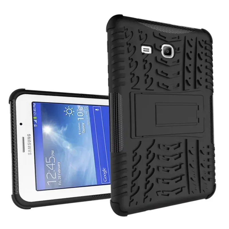 T110 защитный чехол для Samsung Galaxy Tab 3 Lite 7 0 планшета задняя крышка с подставкой TPU PC