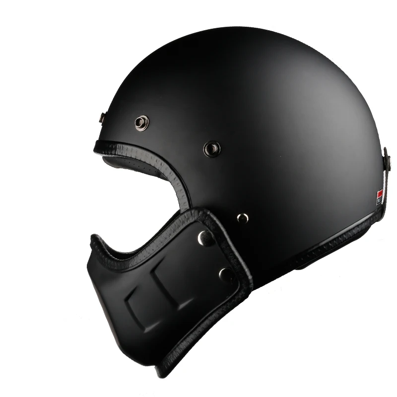 Винтажный мотоциклетный шлем для мотокросса 3/4 модульный Полнолицевой с - Фото №1