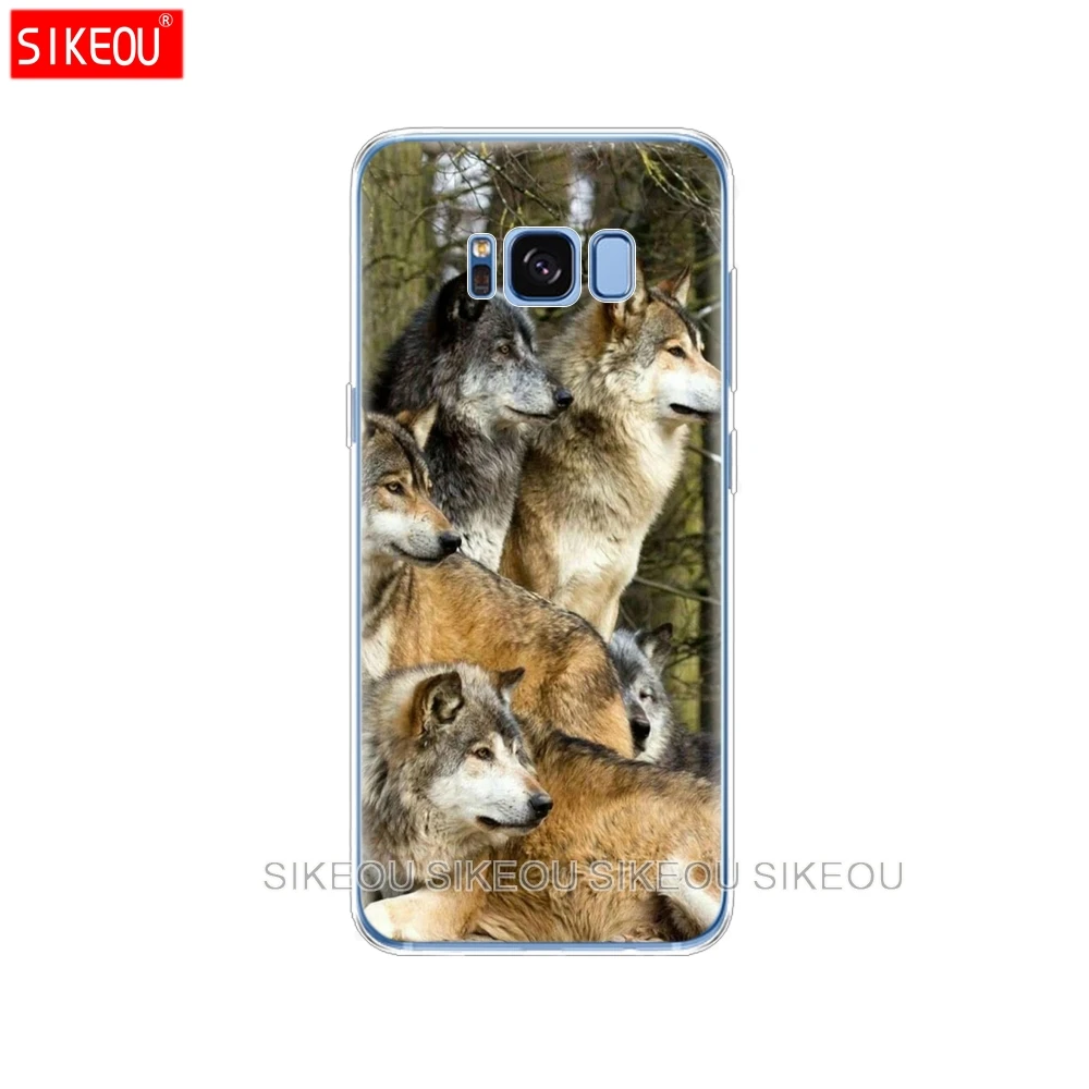 Силиконовый чехол для Samsung Galaxy S9 S8 S7 S6 edge S5 S4 S3 PLUS телефона Running Fierce wolf | Мобильные