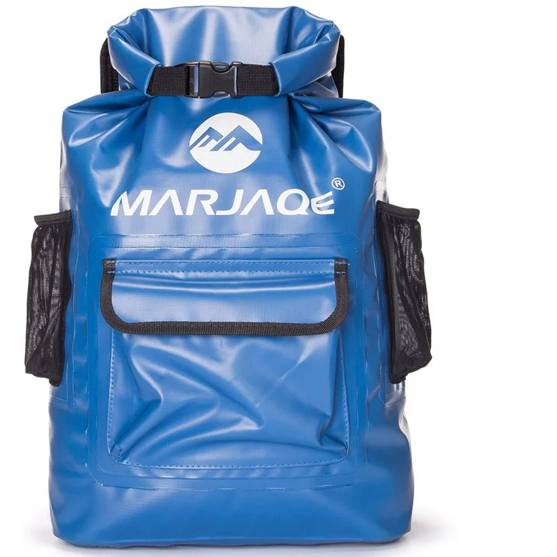 Blue 22L Водонепроницаемая водонепроницаемая сумка для хранения мешок для сплав на каноэ каяках Дрифтинг Спорт на открытом воздухе сумки для плавания Дорожный комплект рюкзак - Цвет: Blue