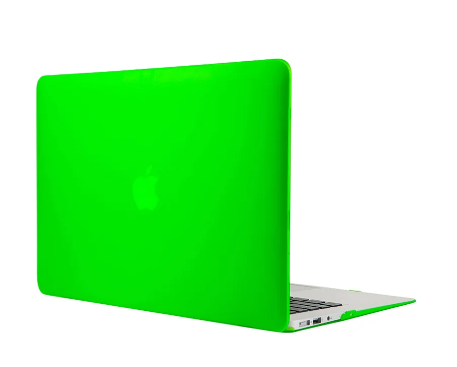 Dark Green Прорезиненный матовый металлический жесткий чехол+ силиконовый чехол для клавиатуры для Apple Macbook Air 13 дюймов Модель: A1369 и A1466 - Цвет: Dark Green