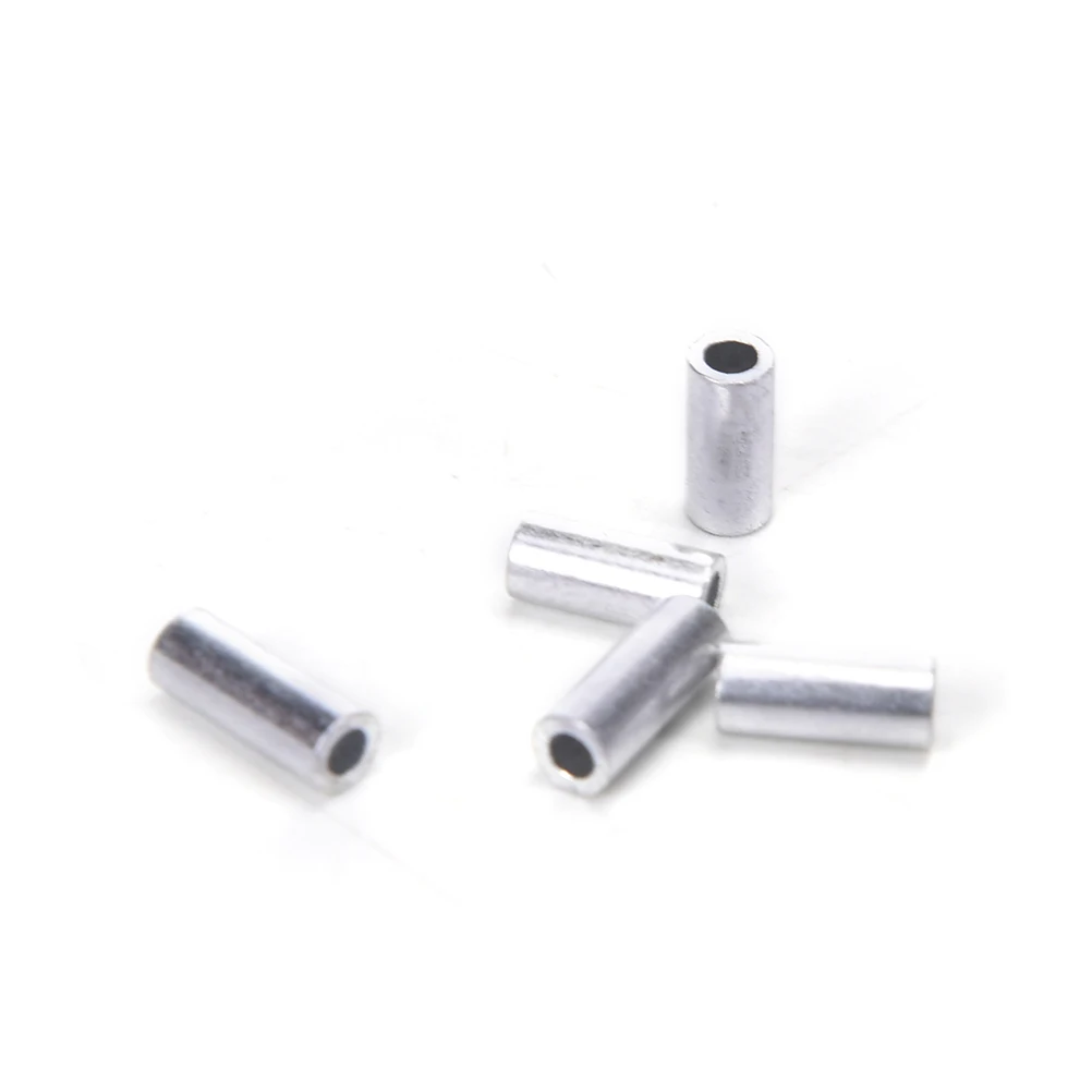 100 штук пакет из нержавеющей стали леска алюминиевая ОБЖИМНАЯ втулка медная