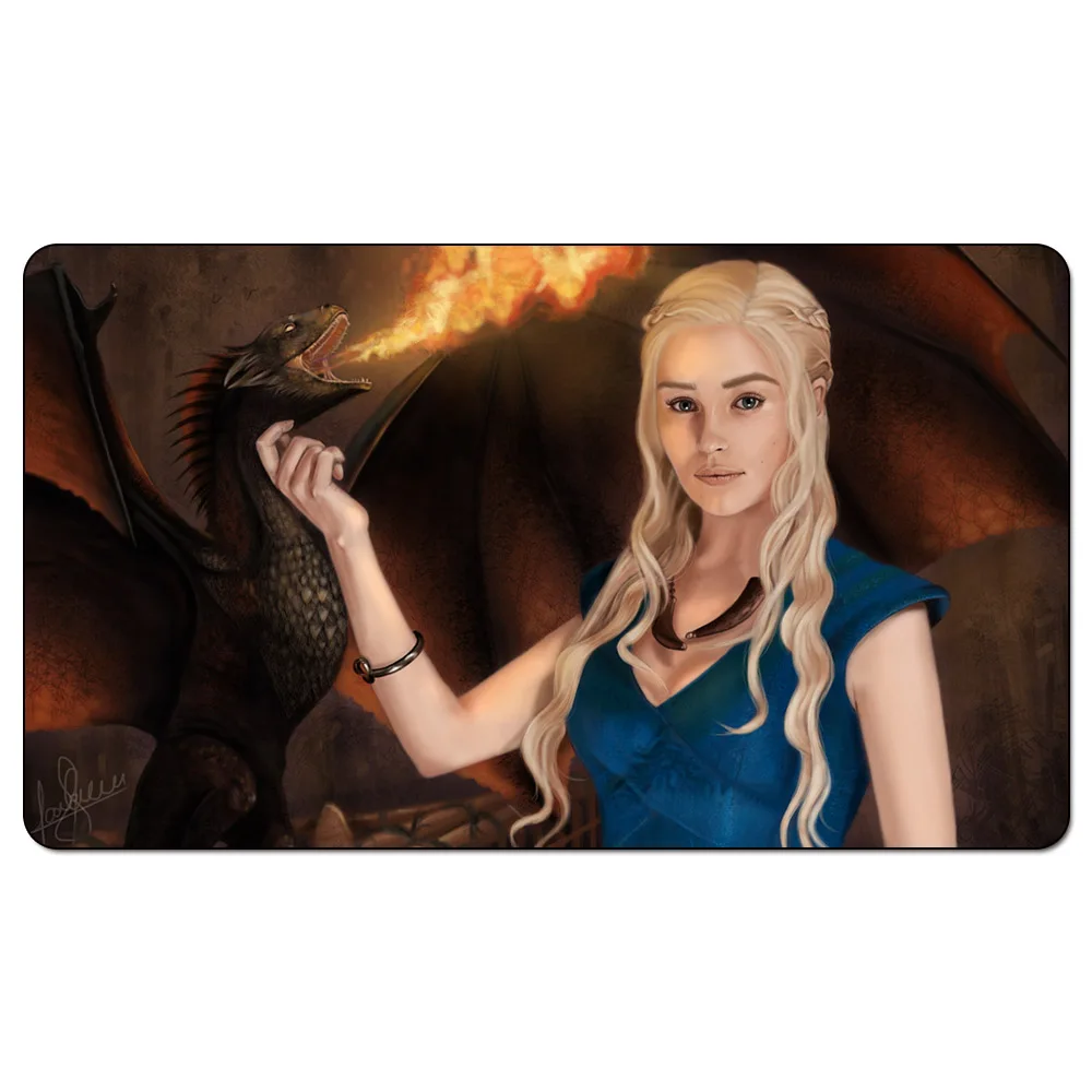 Белый Игра престолов чистый цвет волосы, как у дайнерис Mother of the dragon, коврик для игр с принтом «Песнь Льда и Огня, коврик для игр - Цвет: Белый