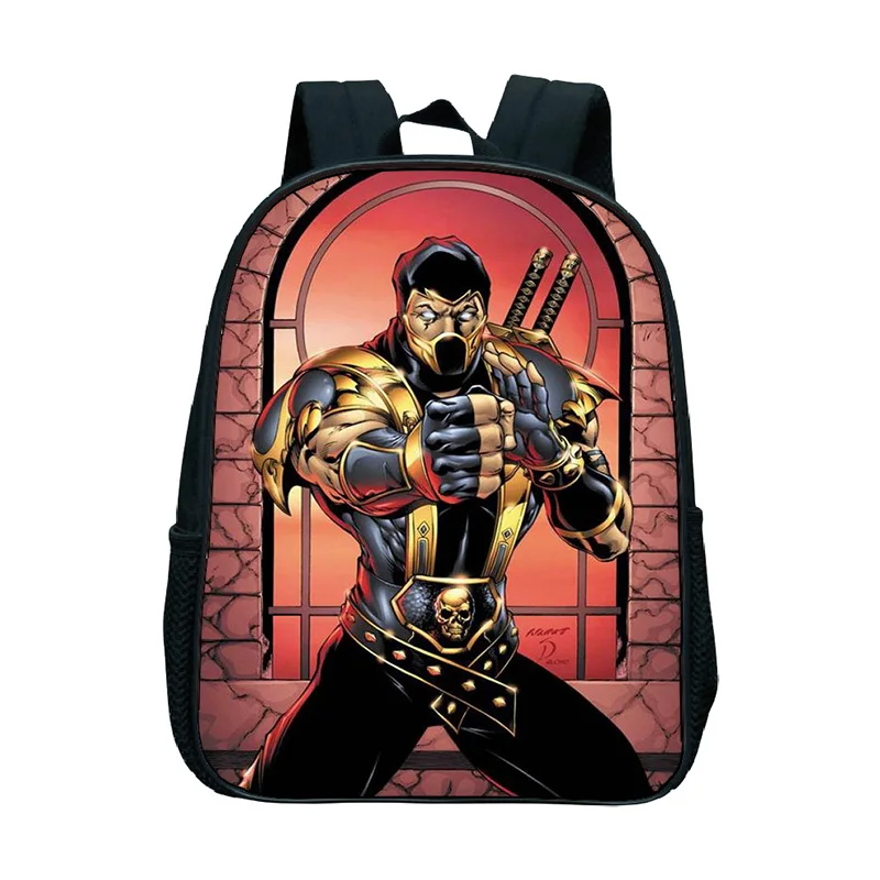 Скорпион в mmoral Kombat X маска школьные сумки для детей мини книга Mochilas красивый узор для малышей детский сад рюкзак