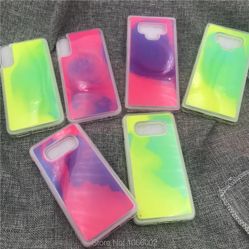 Светящийся пляжный песок Блестящий мягкий ТПУ чехол для samsung Galaxy S10e S9 S10 Plus Note 9 8 J4