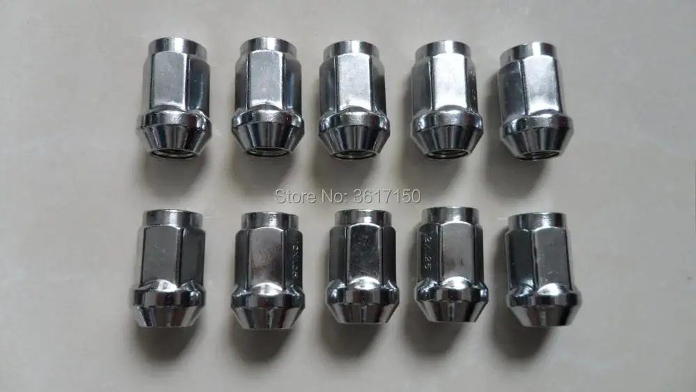 

35mm Wheel Lug Nuts Hex Length 3/4" Length 1.4"mm Seat 60 Cone M12*1.5/M12*1.25