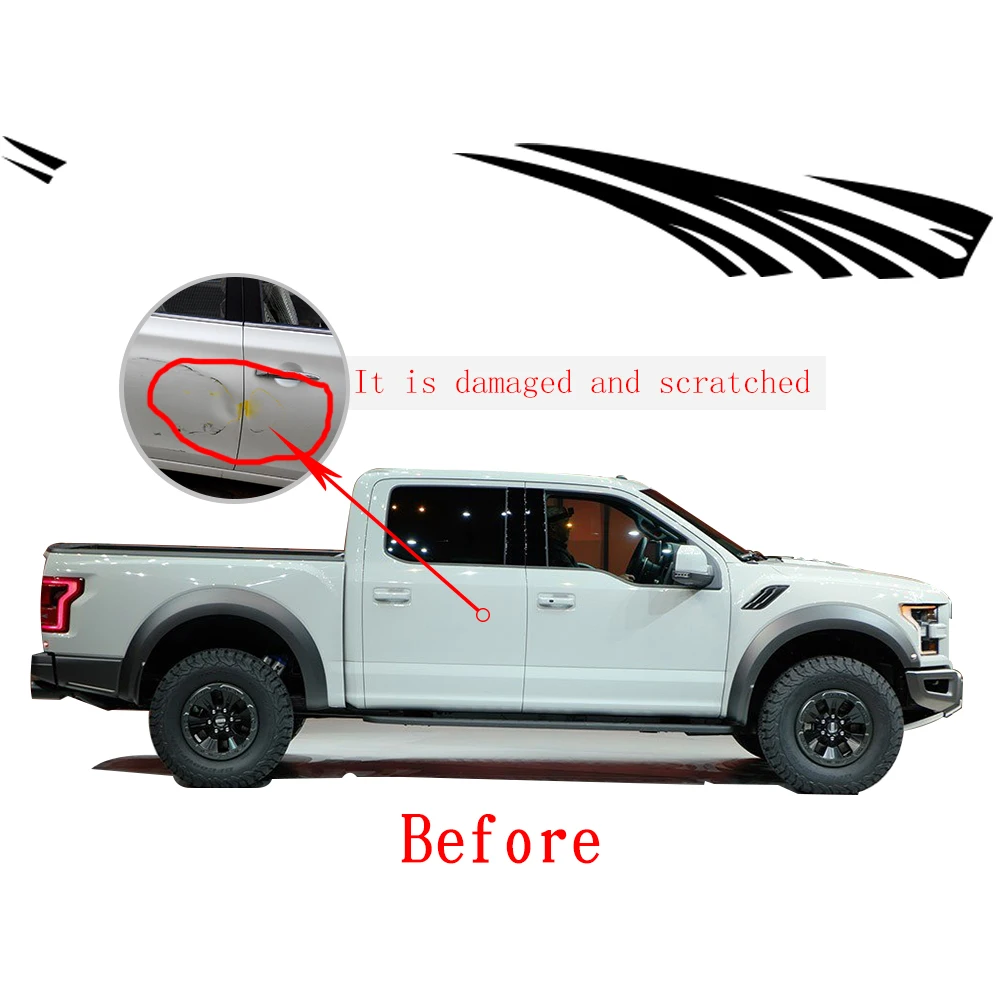 Стикеры s для TOYOTA Hilux Tundra творческий автомобиль аксессуары Deacls покрытие автомобиля царапин DIY стильный дизайн автомобиля pvc автомобильный Стикеры комплект из 2 предметов