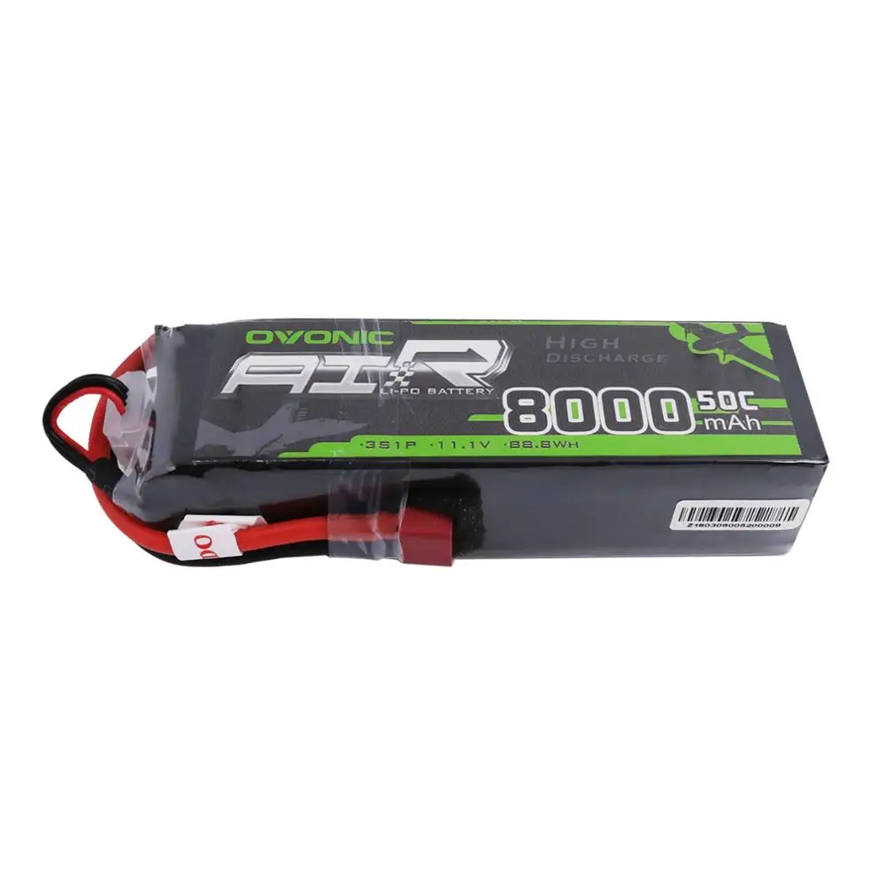 2х батарея ovoic LiPo 8000mAh 11,1 V LiPo 3S 50C-100C батарейный блок T XT60 разъем для большого размера RC автомобиля Heli Truck Quad Drone лодки