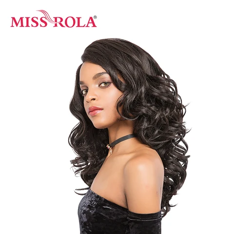 Длинный волнистый парик Miss Rola на сетке, синтетические волосы, 2,5-16 дюймов, длинные волосы, парики для женщин 2 #, черный канекалон, высокотемпературное волокно
