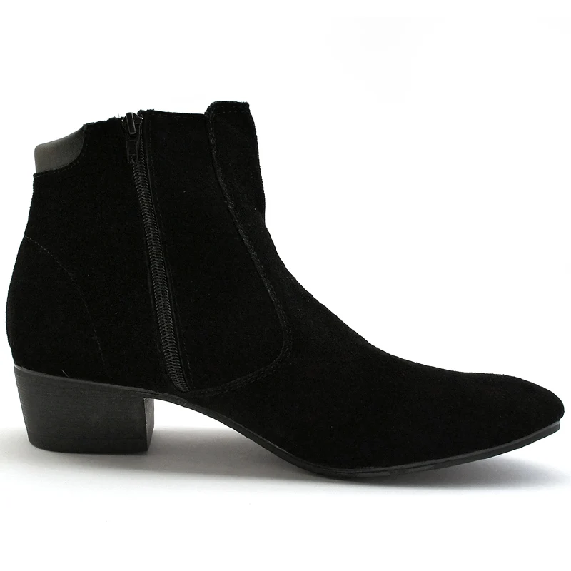 Ботинки Челси мужские на квадратном каблуке Модные ботильоны Брендовая обувь