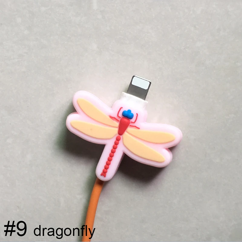 1 шт. милое usb зарядное устройство с бабочкой в форме насекомого защита провода