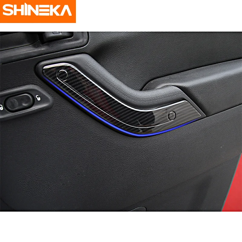 Декоративная Обшивка SHINEKA для дверей Jeep wrangler JK 2011 2016 АБС пластик Стайлинг