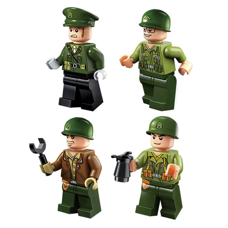 Детские строительные блоки игрушка совместимая с Legoingly city Boy Военная серия