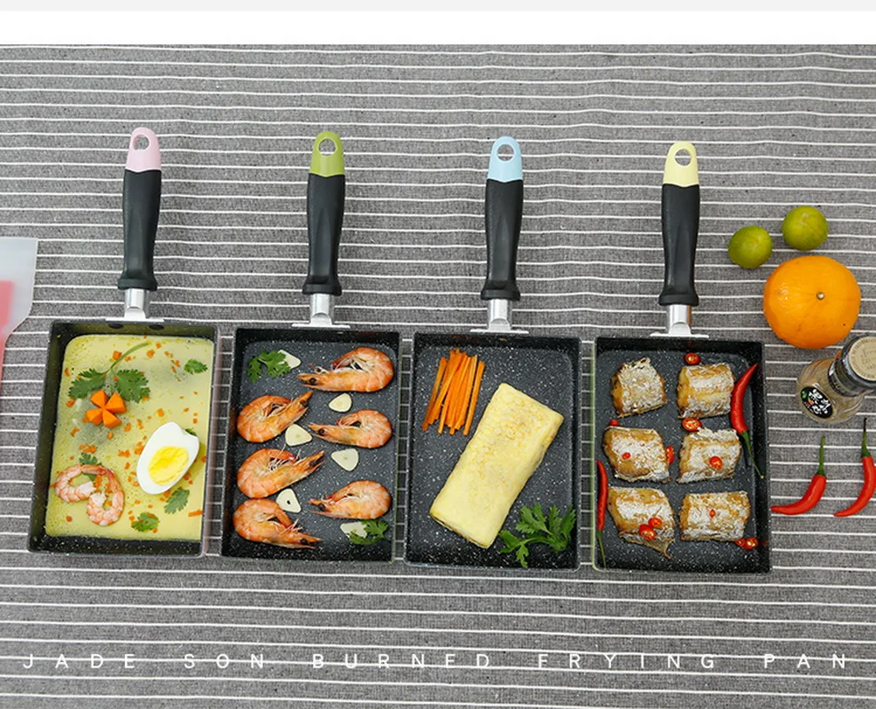 13x18 см японская сковорода Tamagoyaki сковородка для омлета с антипригарным покрытием