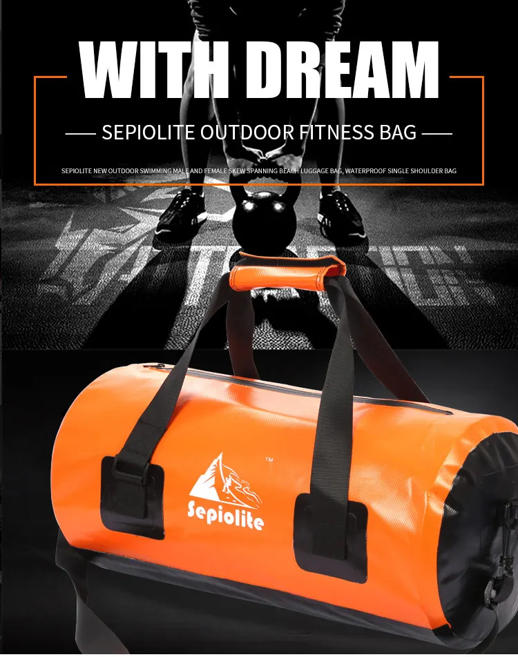 Sepiolite brand20L30L большая емкость ПВХ водонепроницаемый вещевой Спорт Фитнес Йога плавательный мешок с водонепроницаемой молнией