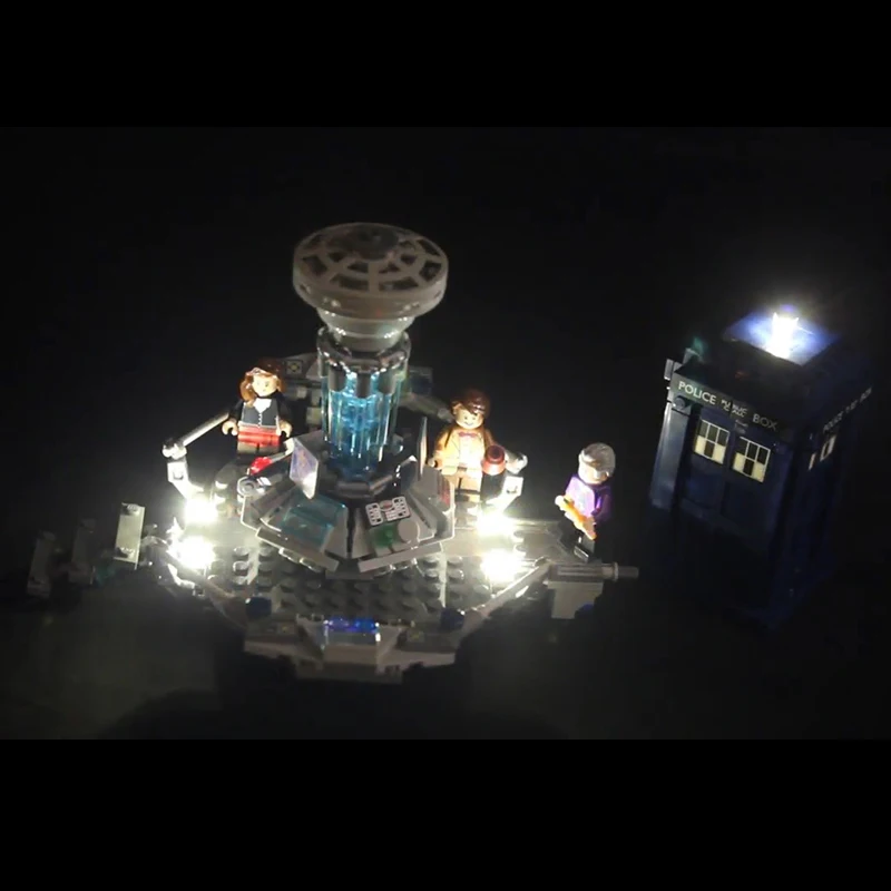 Светодиодный светильник для Lego 21304 строительные блоки Creator City Dr. Who путешествие во