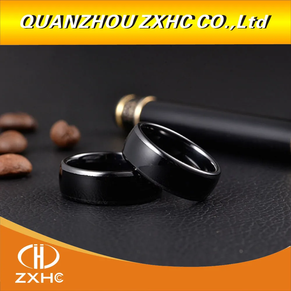 

T5577 or UID chip RFID Black Ceramics Smart Finger rewrite Ring 125KHZ/13.56MHZ Wear for Men or Women