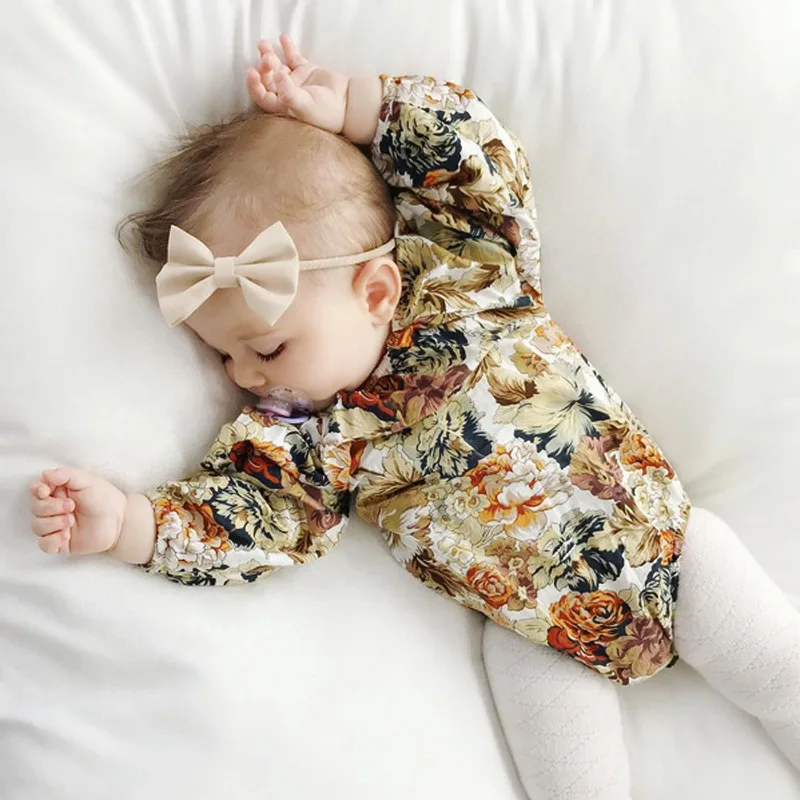 Цветочный для маленьких девочек Средства ухода за кожей костюм с длинным рукавом