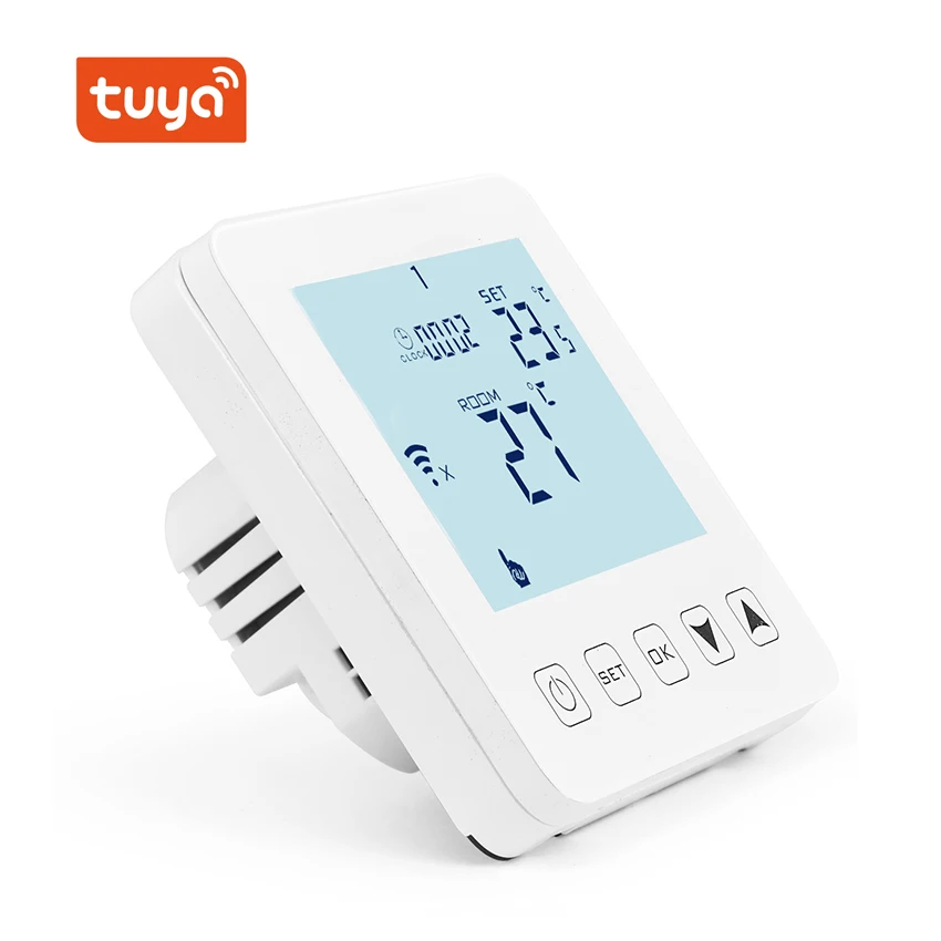 Термостат WiFi умный для электрического напольного обогревателя TUYA температурный