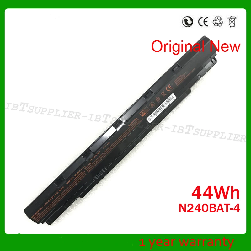 14 8 V 44Wh N240BAT 3 4 ноутбук Батарея для Clevo N240BU N240JU N250LU NP3240 NP3245|Аккумуляторы ноутбуков| |