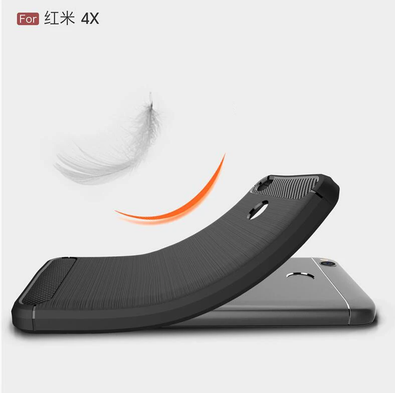 Мягкие прочные бронированные чехлы из ТПУ для Xiaomi Redmi 4X 5 0 дюймовый матовый