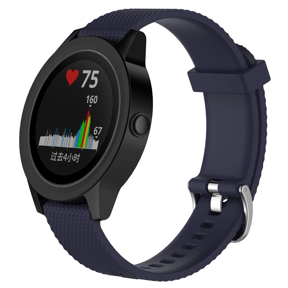 Navy Blue Ремешок для часов Garmin vivoactive 3 сменный ремешок для часов Силиконовый браслет для Vivoactive3 Smartwatch - Цвет: Navy Blue