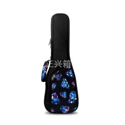 Diamonds 21 Inches Сумка-чехол для укулеле, водонепроницаемый, электрический, 21, 23, 24, 26 дюймов, сопрано, концертный тенор, баритон, рюкзак для переноски, переносной, разноцветный - Цвет: Diamonds 21 Inches