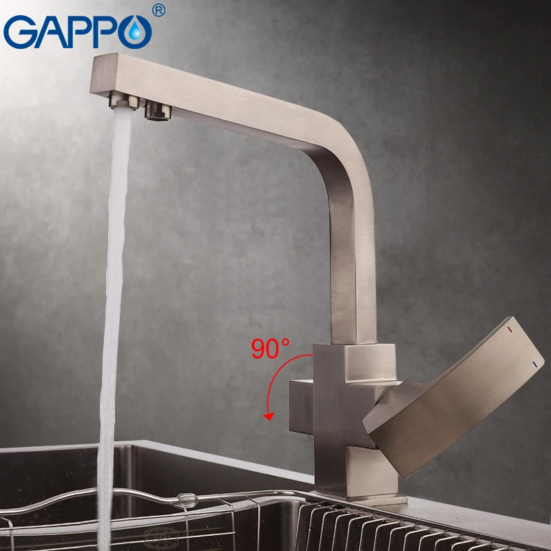 GAPPO кухонный кран фильтр для воды латунный смеситель кухонная раковина с