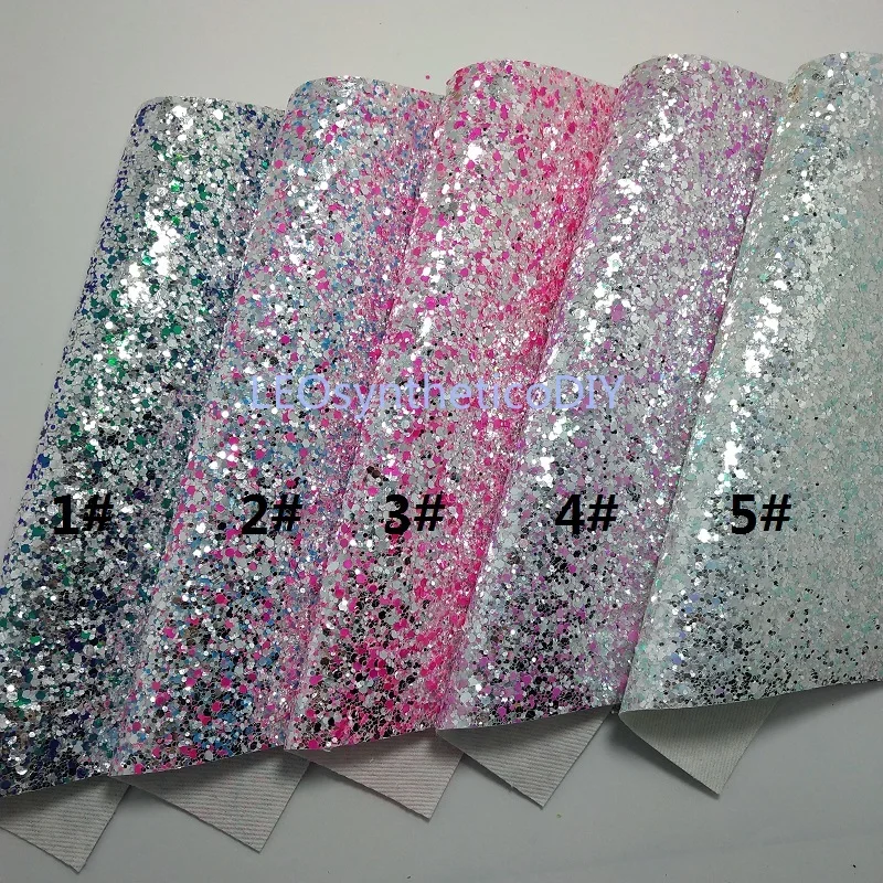 90X134CM неон кристалл коренастый блеск кожа для изготовления бантов аксессуары