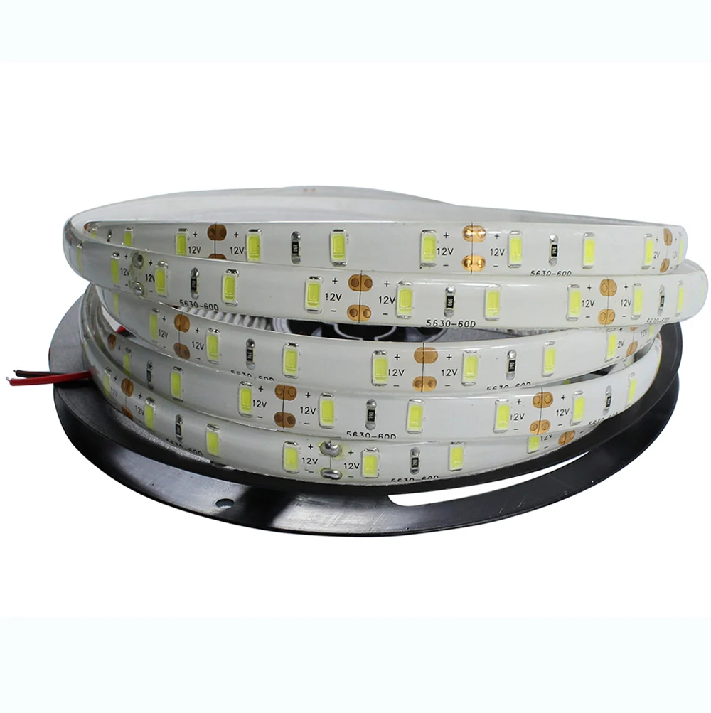 Высокая яркость IP65 Водонепроницаемый светодиодные полосы 300 60leds/m SMD 5630