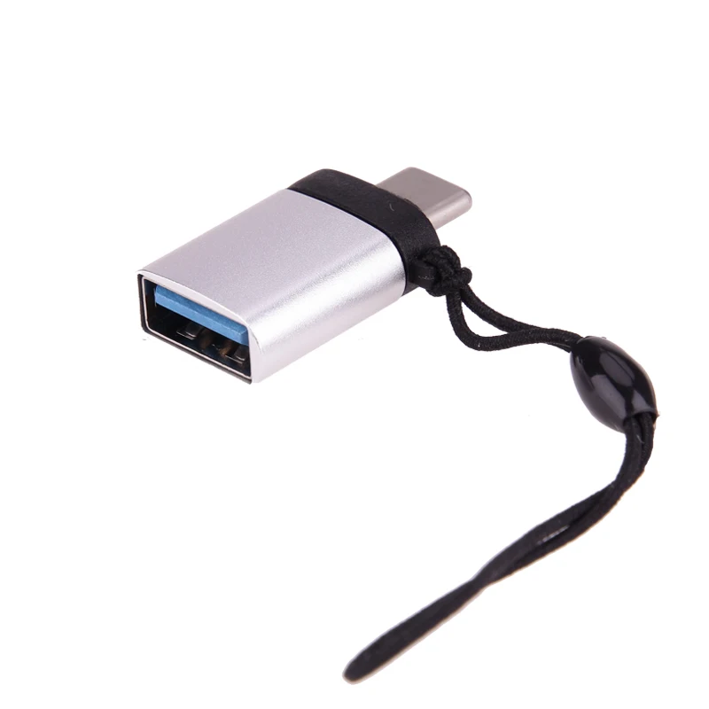 gray OTG type C Usb C адаптер Micro type C Usb-c Usb 3,0 зарядный преобразователь данных для samsung Galaxy S8 S9 Note 8 A5 One Plus Usbc - Цвет: gray