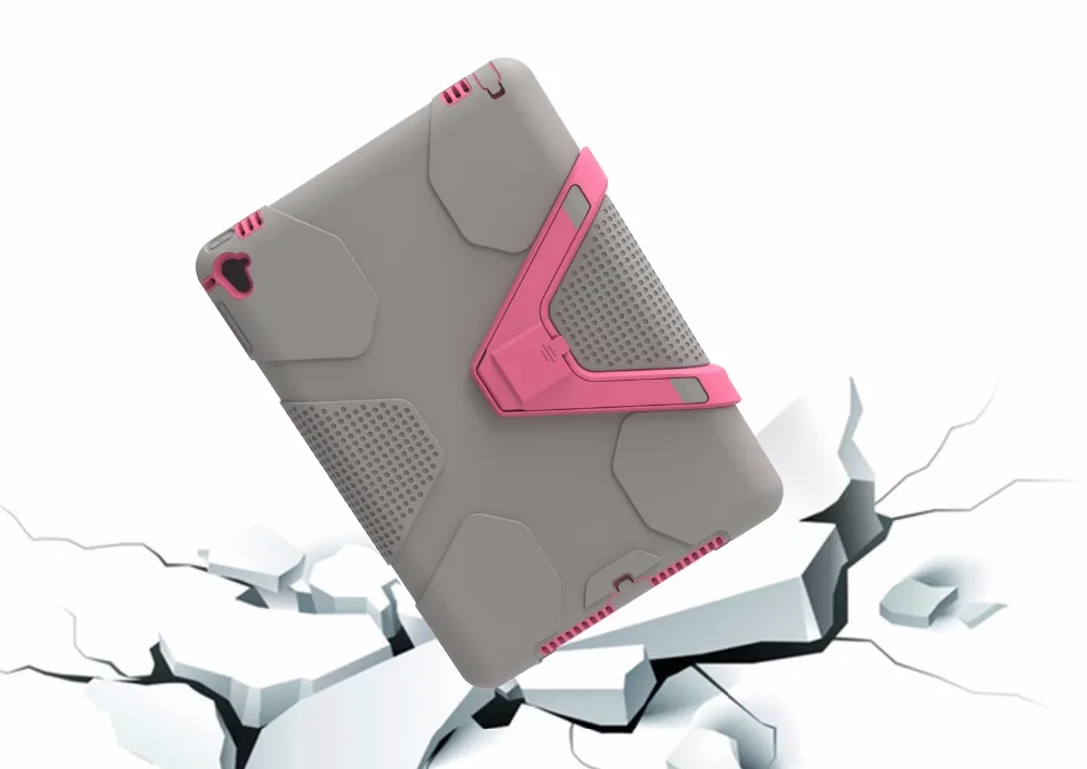 Для iPad 6/Air 2 чехол EVA Heavy Duty противоударный Гибридный Резина Прочный жесткий