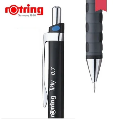 Механический карандаш Rotring Tikky 0,35 мм/0,5 мм 0,7 мм/1,0 мм, черный держатель ручки, автоматический карандаш для рисования