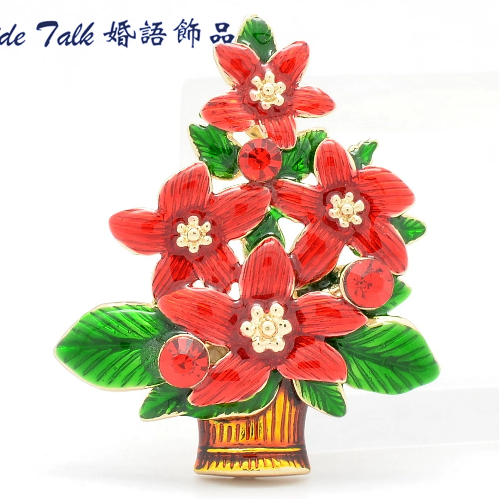 Новинка 2014 модная бриллиантовая брошь булавки рождественский подарок женская