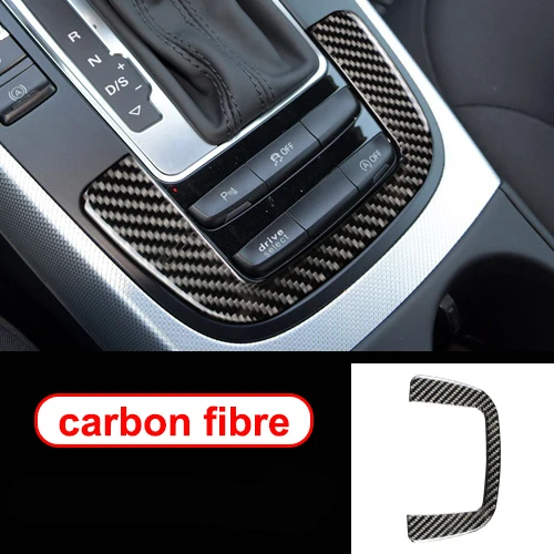Control Gear G Для Audi A4 B8 A5 Q5 аксессуары для интерьера углеродное волокно Автомобильный Центр управления шестерней панель переключения передач декоративная наклейка покрытие для автомобиля Стайлинг - Название цвета: Control Gear G