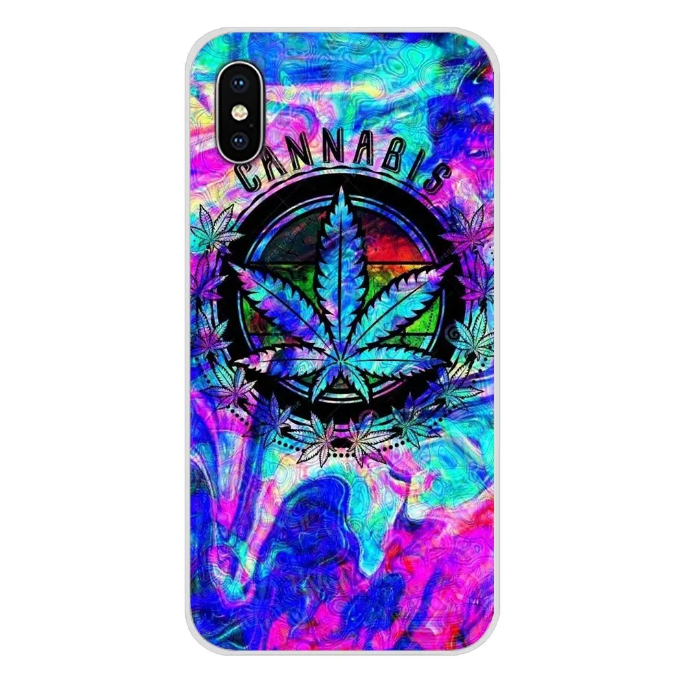 Художественный постер Psychedelic Ganja Pot Leaf для Huawei P8 9 Lite Nova 2i 3i GR3 Y6 Pro Y7 Y8 Y9 Prime 2017 2018 2019
