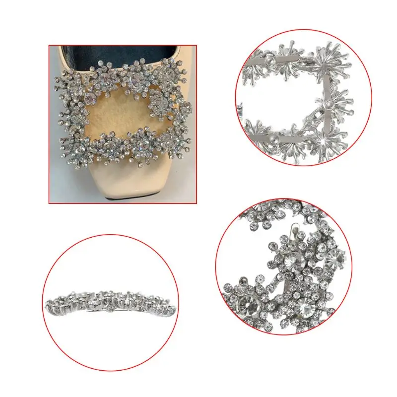 1 пара Простая женская обувь Обувь с квадратным каблуком украшенная цветами и