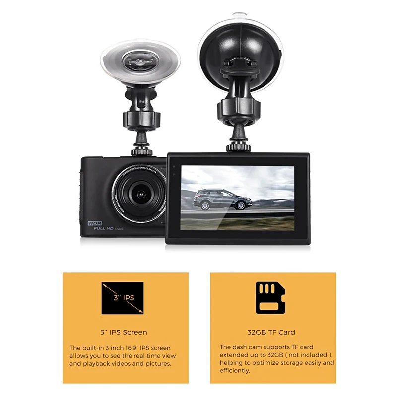 AfmoDVR Автомобильный видеорегистратор видеокамера камера HD 1080 P ночного видения